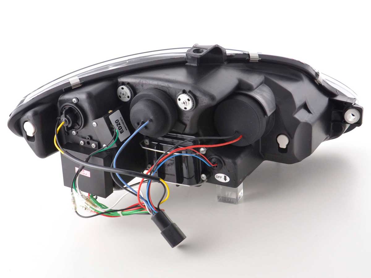 Scheinwerfer Set Daylight LED Tagfahrlicht Seat Leon 1P 09- chrom Scheinwerfer Set Daylight LED Tagfahrlicht Seat Leon 1P 09- chrom